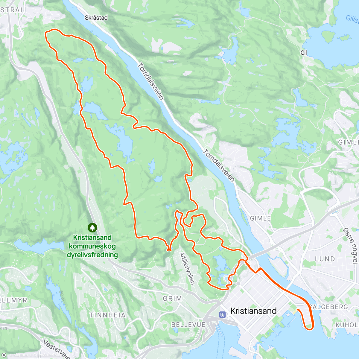 Map of the activity, Krsultra AQ 21