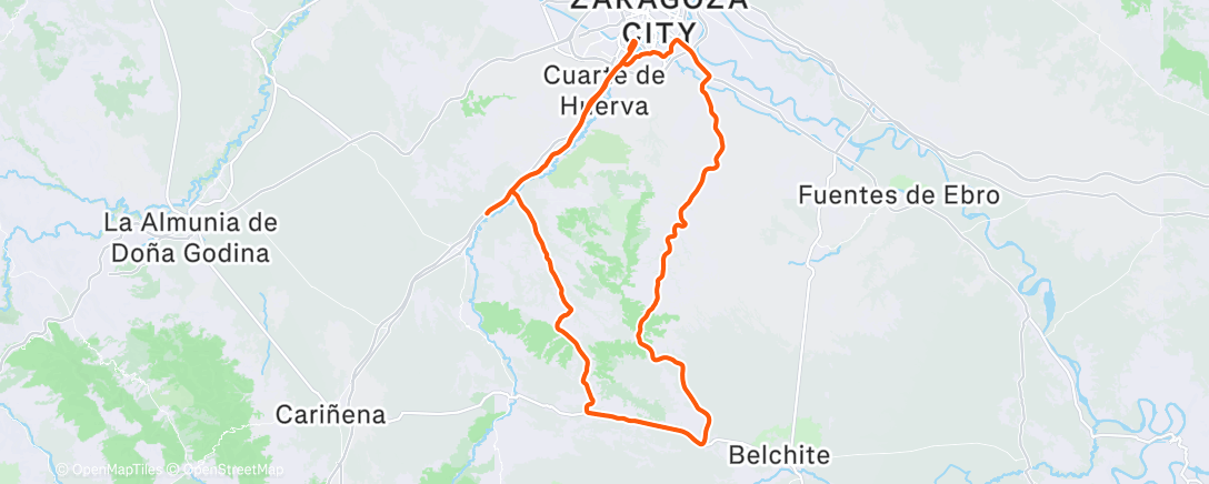Map of the activity, Segundo test material Gran guanche! (Hoy con los ciclofuckers)