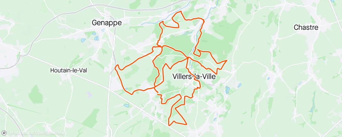 Map of the activity, VTT La Sartoise