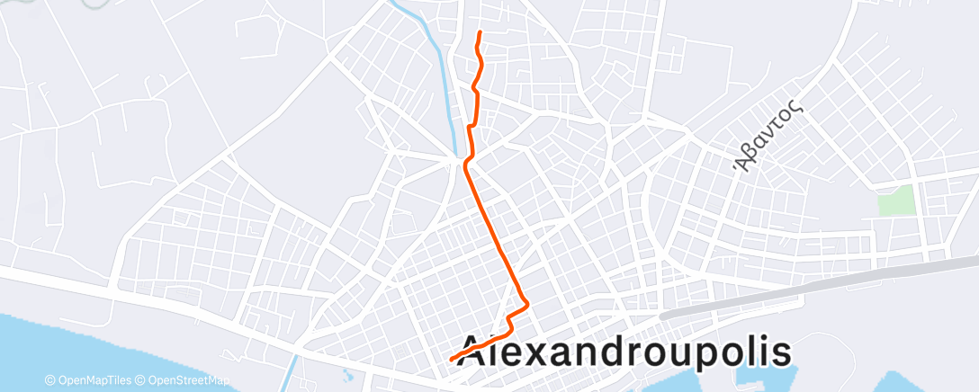 Map of the activity, Περπάτημα σε εξωτερικό χώρο