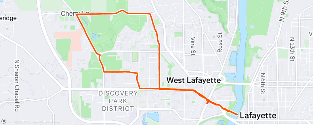 Map of the activity, Fleet Feet Sunday 🦶