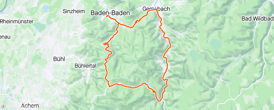 Karte der Aktivität „Baden 5: ausfahren”