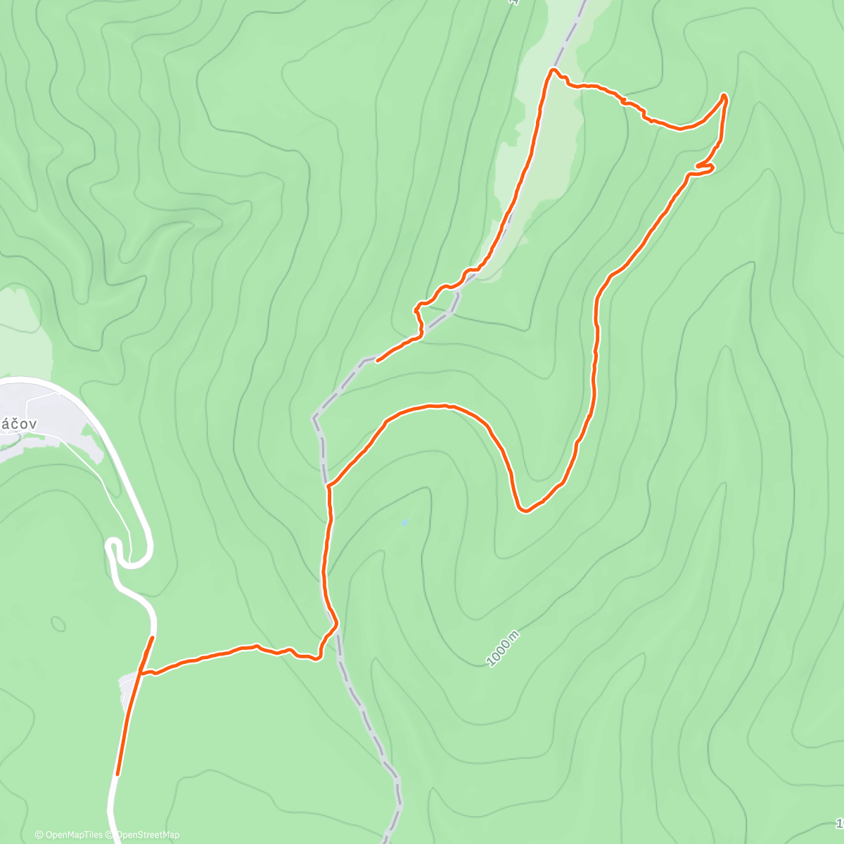 Map of the activity, Josefínka s Pedrem🐕‍🦺