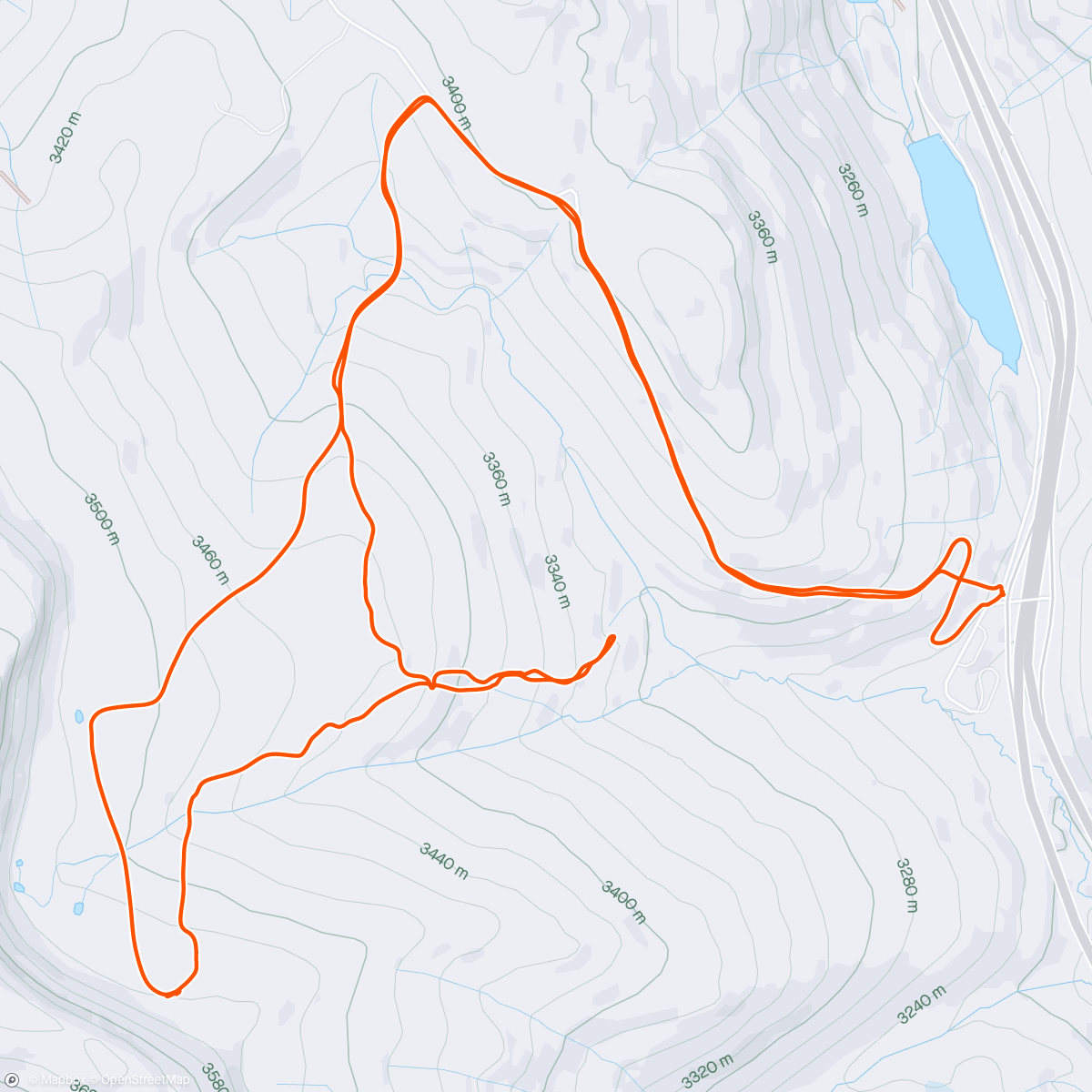 Map of the activity, Last day of the season