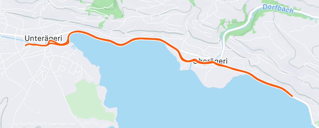 Map of the activity, Abendlauf