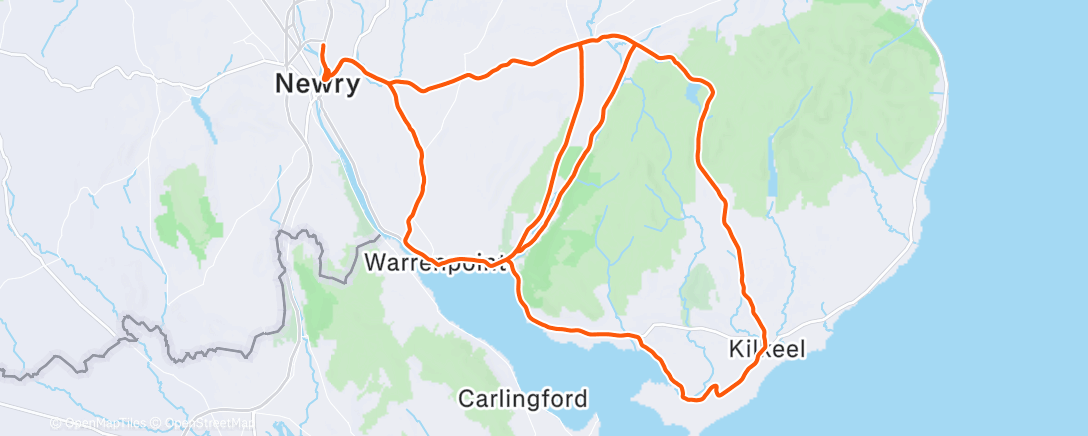 Map of the activity, Morning Ride