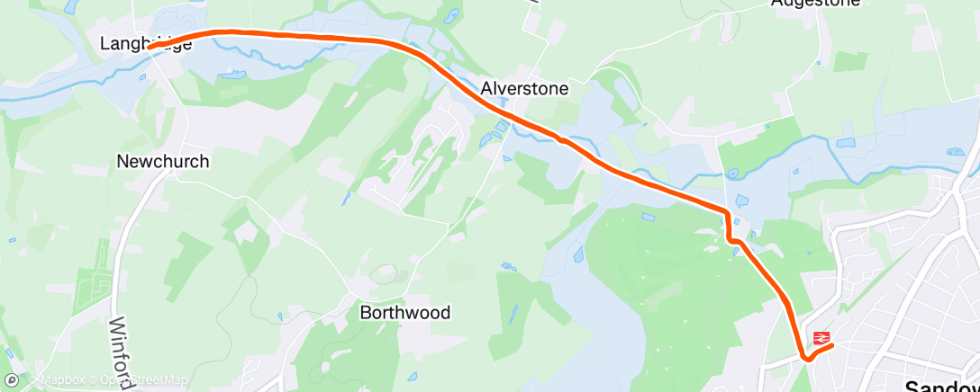 Map of the activity, Morning Run