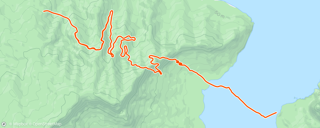 Map of the activity, Zwift - Light Tempo + High Cadence on Col de la Madone in Watopia