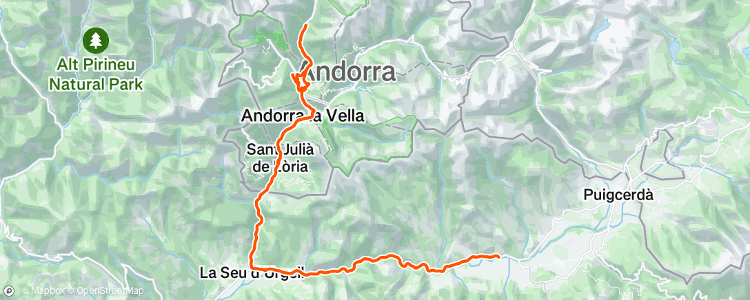 Map of the activity, Morning Ride