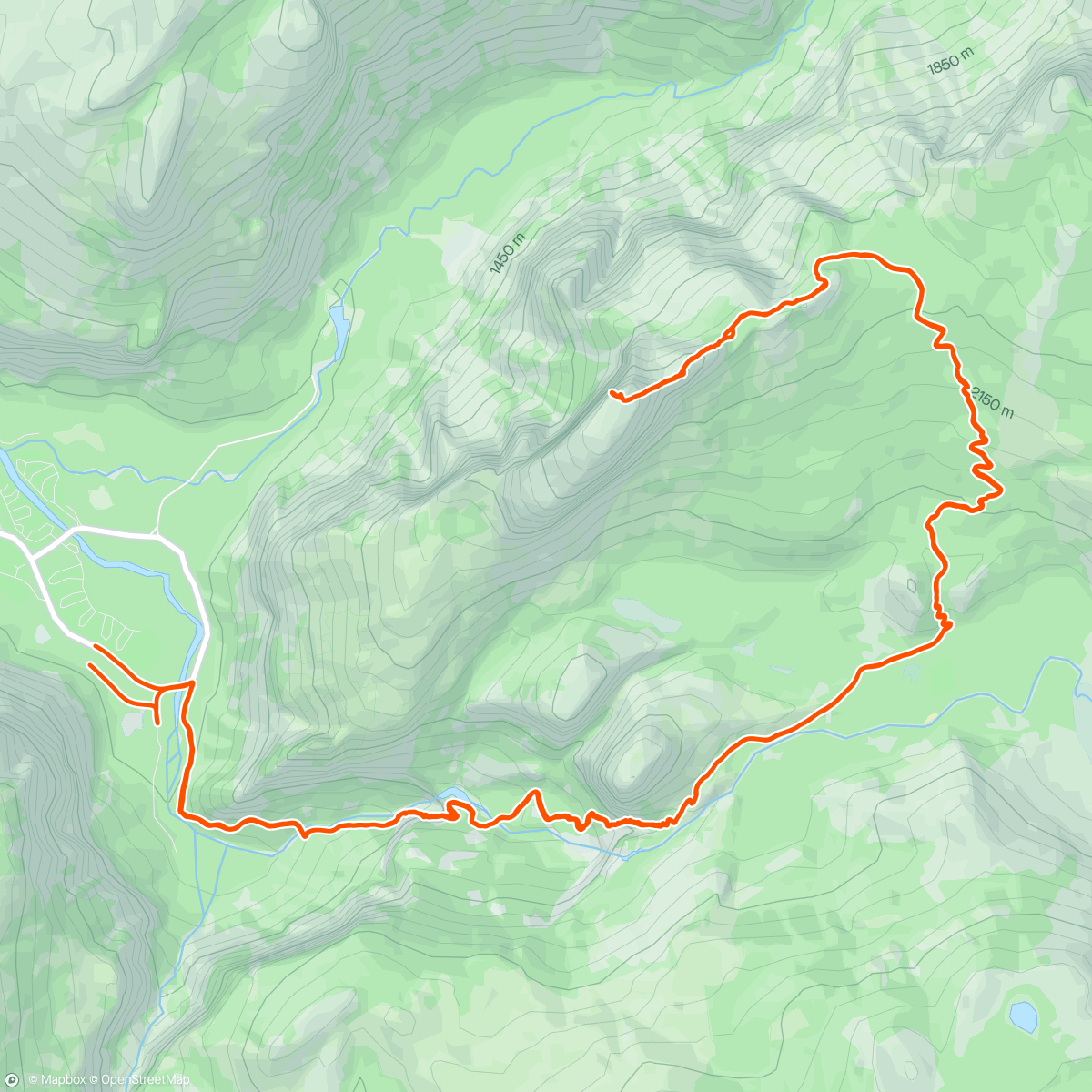 「Big day to Half dome!!  Hike - Climb - Run」活動的地圖