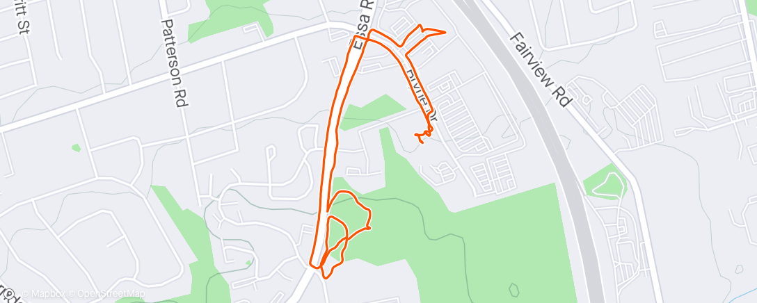 Mapa da atividade, Walk 3k - stretching the legs after a long drive … tomorrow it’s PYP 🙂