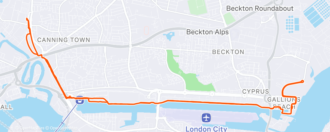 Карта физической активности (Afternoon ride)