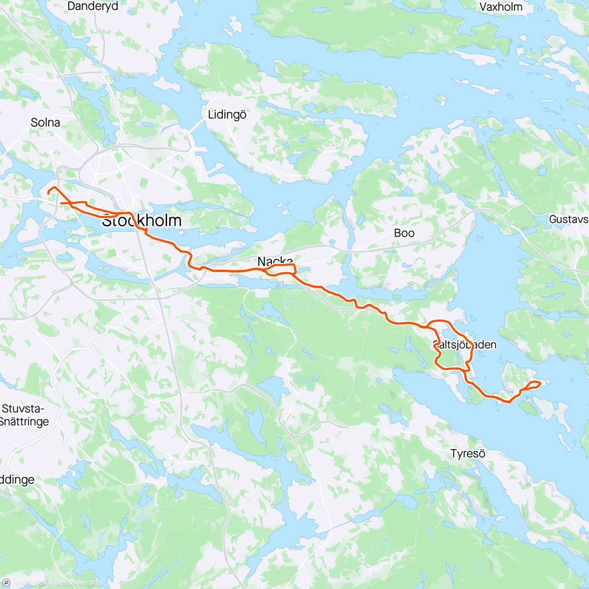 Map of the activity, Älgö
