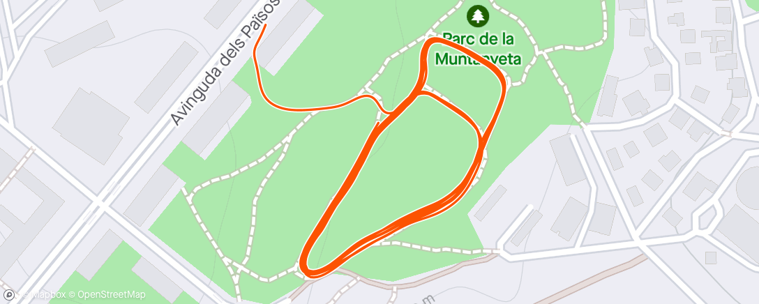 「Carrera de montaña matutina」活動的地圖