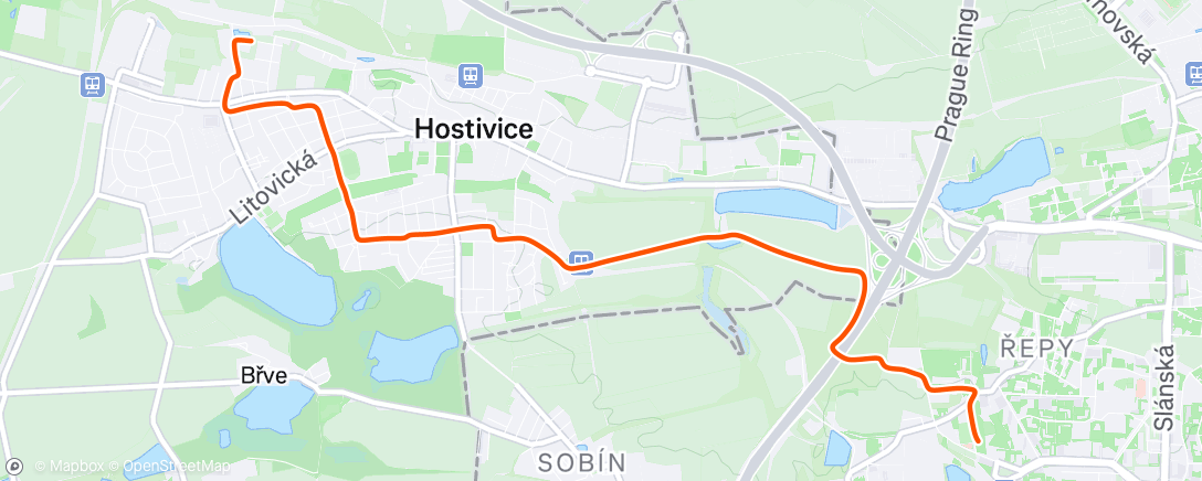 Map of the activity, Afternoon Ride