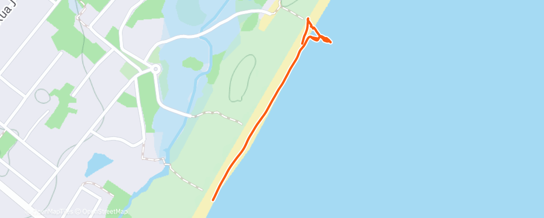 Map of the activity, Course à pied dans l'après-midi