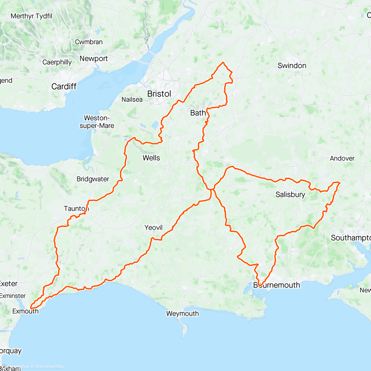 Mapa da atividade, Brimstone 600 (Wessex SR number 4)
