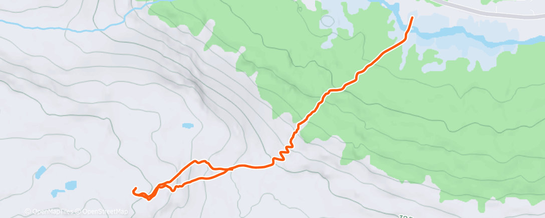 Map of the activity, Lunch Backcountry Ski