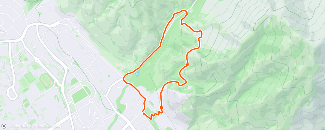 Map of the activity, Mom day hike