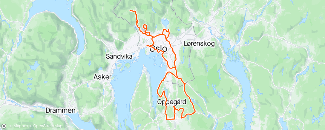 Map of the activity, Nice and Cold one with Rasmus, Erik and Eirik