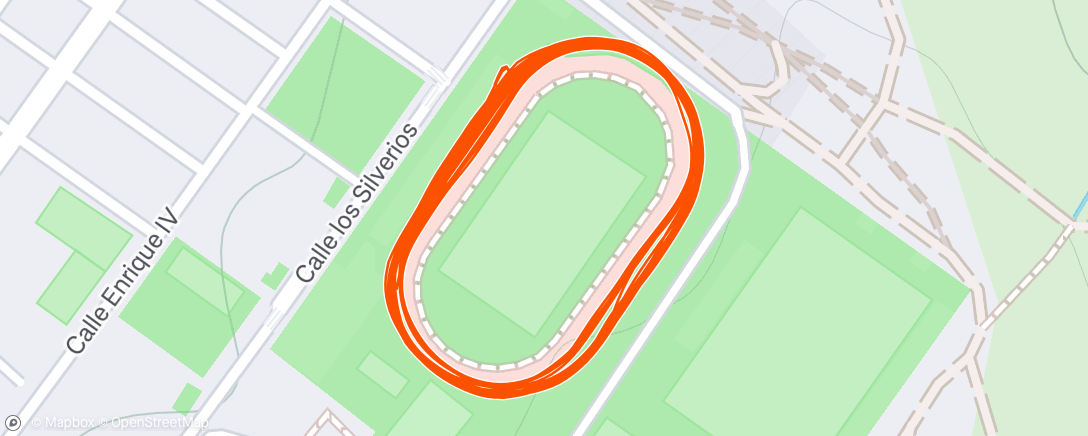 Map of the activity, Evening Run