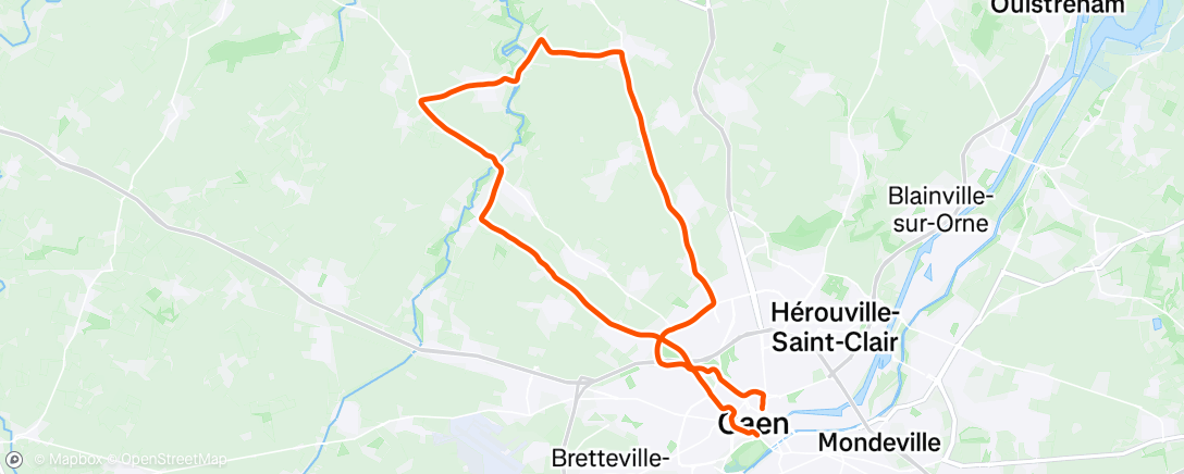 Map of the activity, TDF stage 5 TT