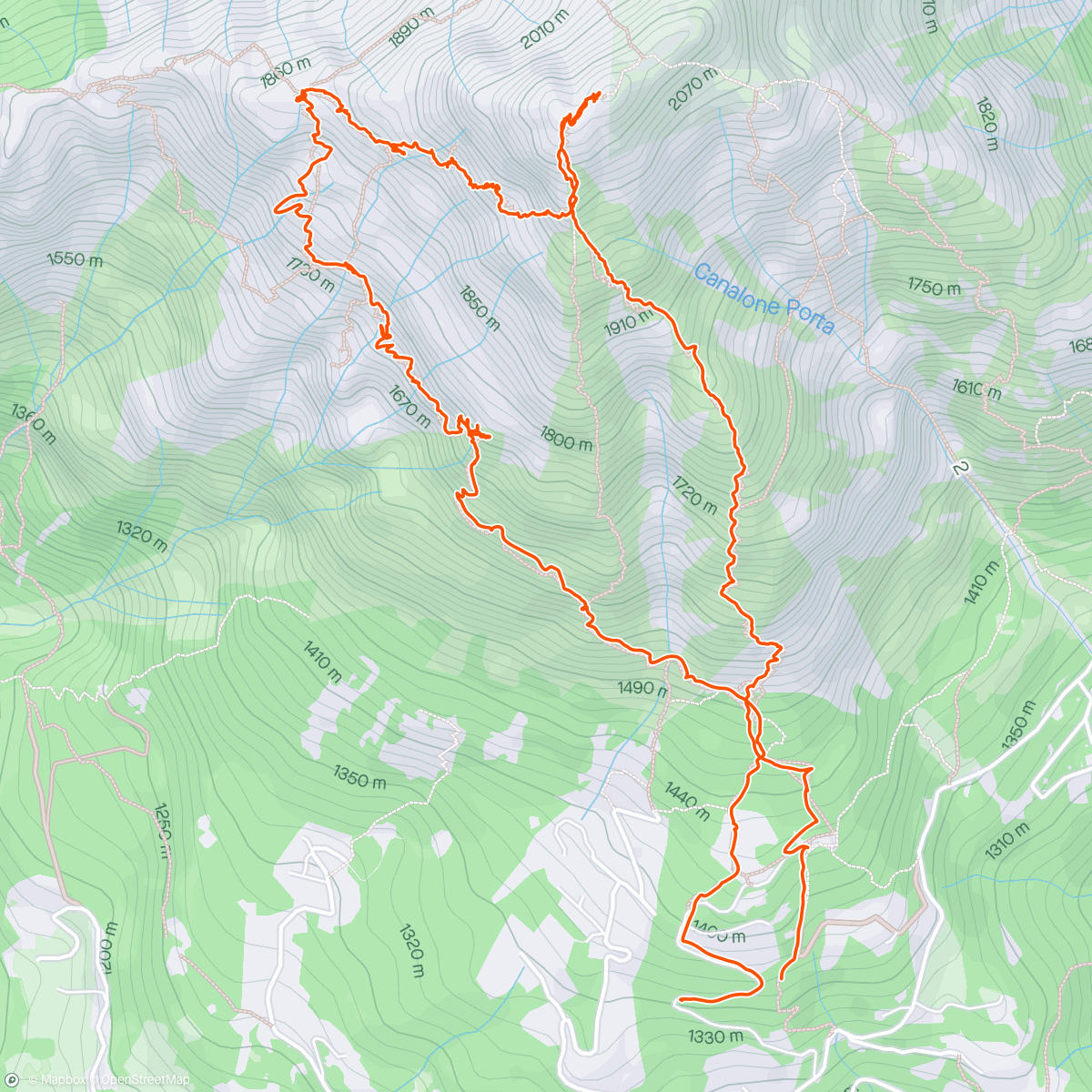 Map of the activity, Klimtocht boven Como 🐐