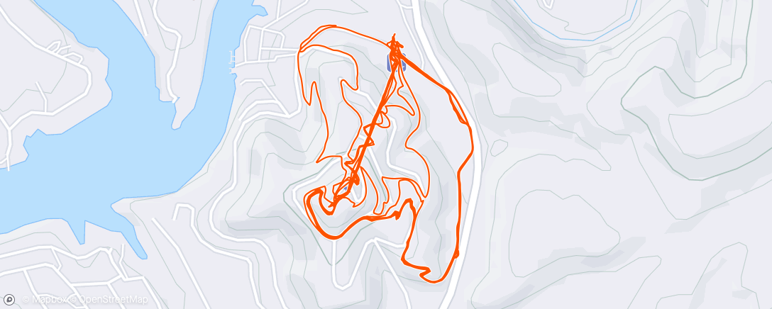 Map of the activity, Spider Hill with my bro.
