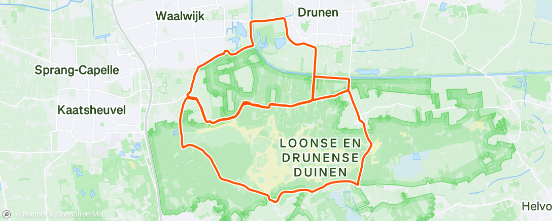 Map of the activity, Duinenloop
