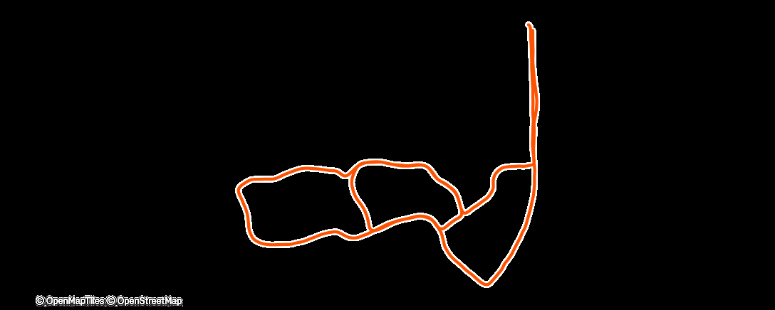 Map of the activity, Spaziergang am Nachmittag