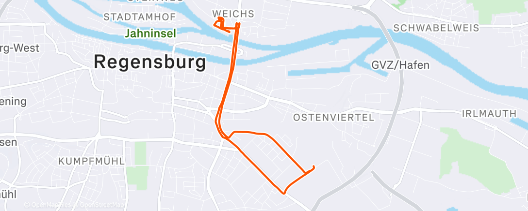 Map of the activity, Fahrt am Nachmittag