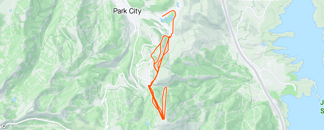 Map of the activity, Last ski at deer valley before closing