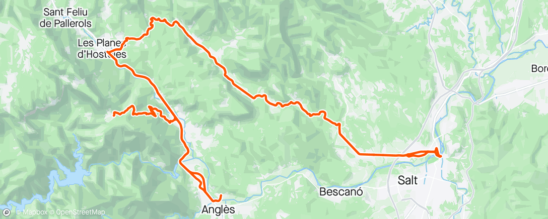 Map of the activity, in inevitable thunderstorm & in good company