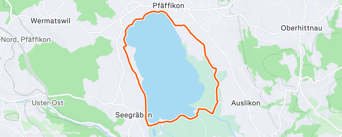 Map of the activity, Lauf am Morgen