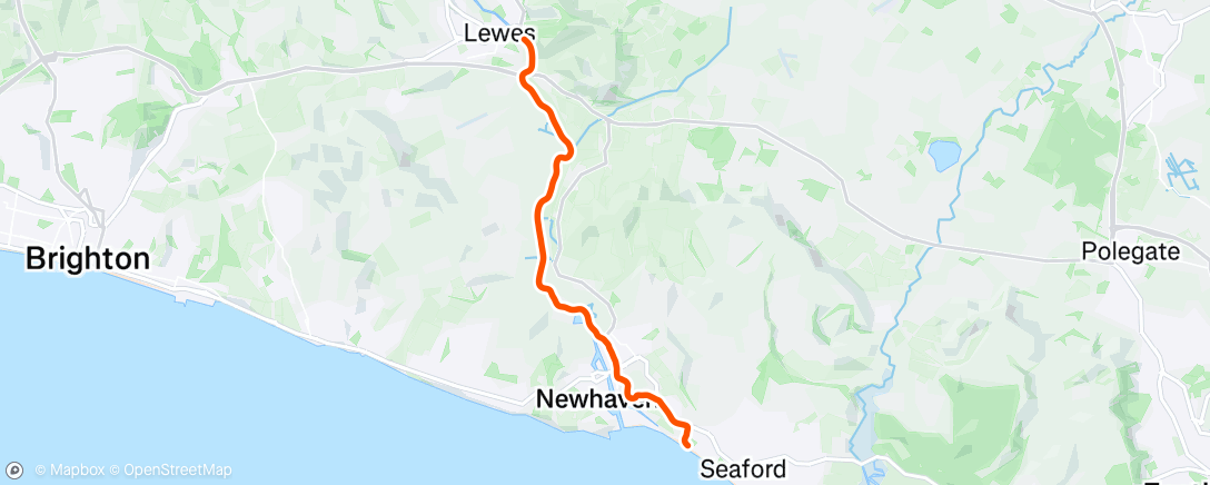 Map of the activity, Favourable wind, moderate pain
