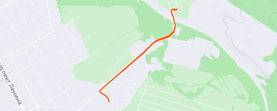 Map of the activity, Трейлраннинг (после обеда)
