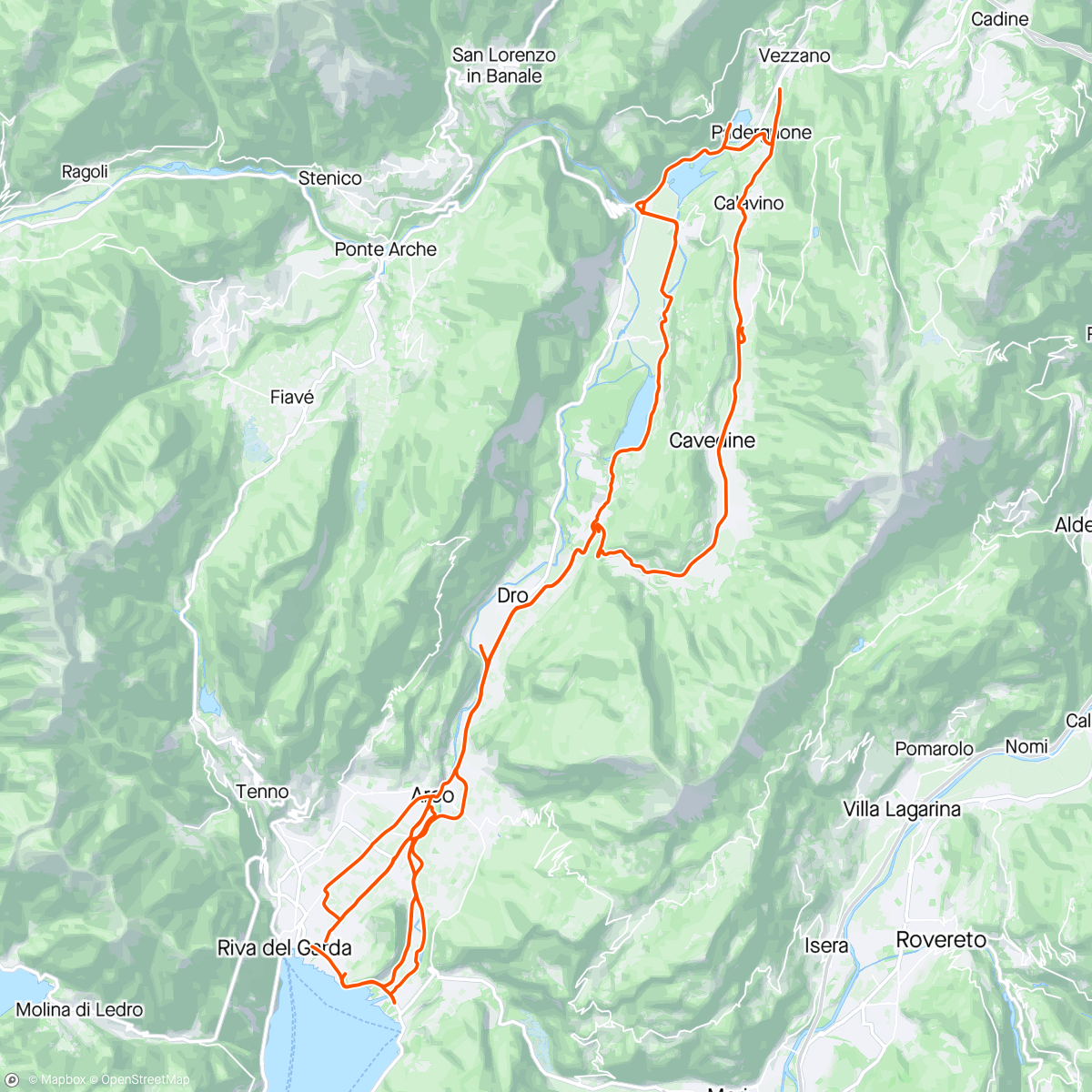 Map of the activity, Stirato
