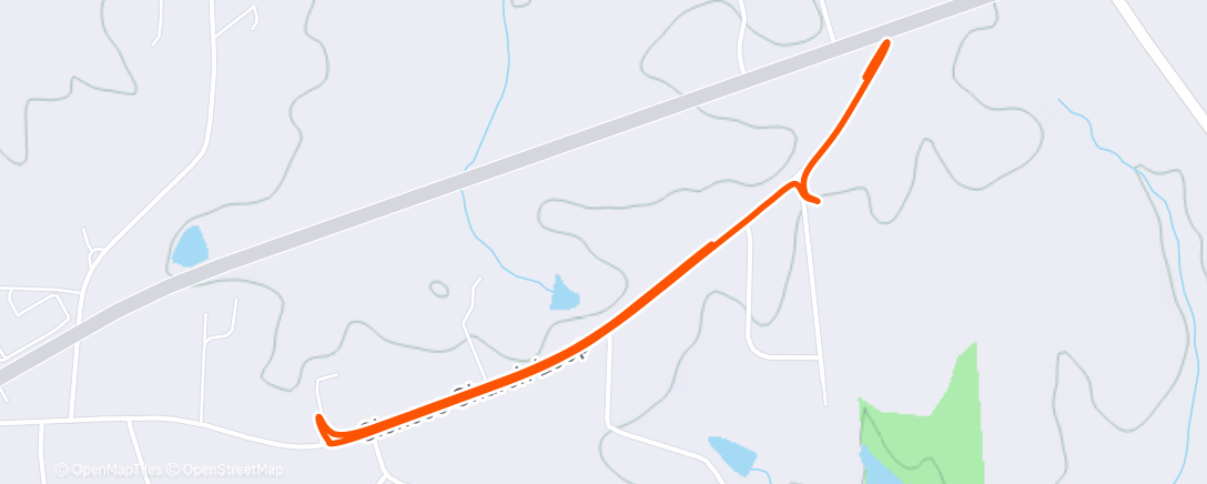 Map of the activity, Morning Walk