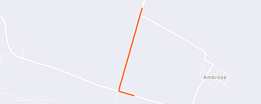 Map of the activity, Morning Run