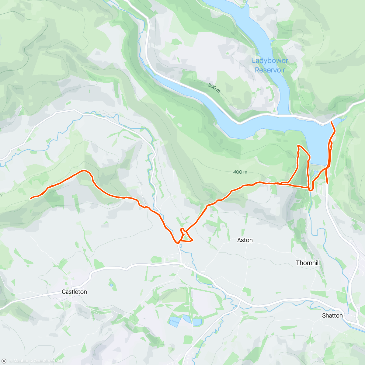 Map of the activity, Peaks Half Marathon - 16kg pack