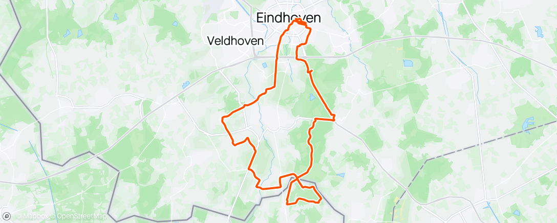 Map of the activity, Eindje fietsen familie editie.