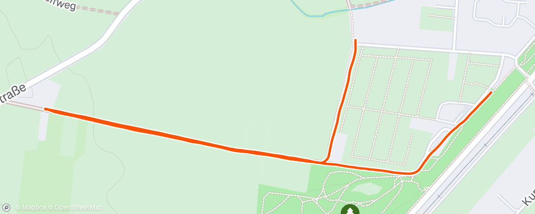 Map of the activity, Lauf am Mittag