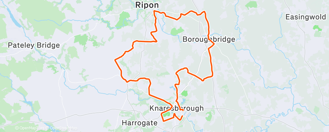 Mappa dell'attività Lunch Ride