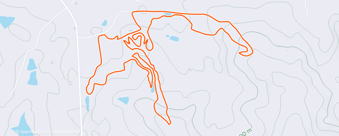 Map of the activity, Afternoon Ride