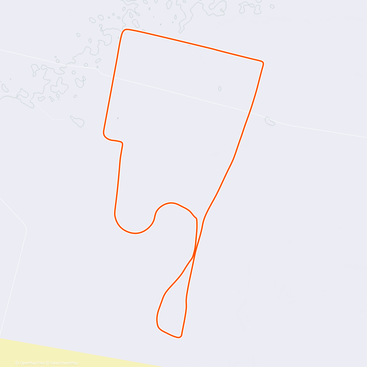 Map of the activity, MyWhoosh - recovery medley