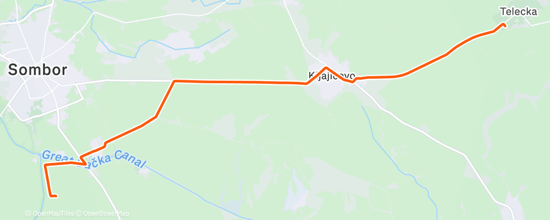 Map of the activity, Утренний велозаезд