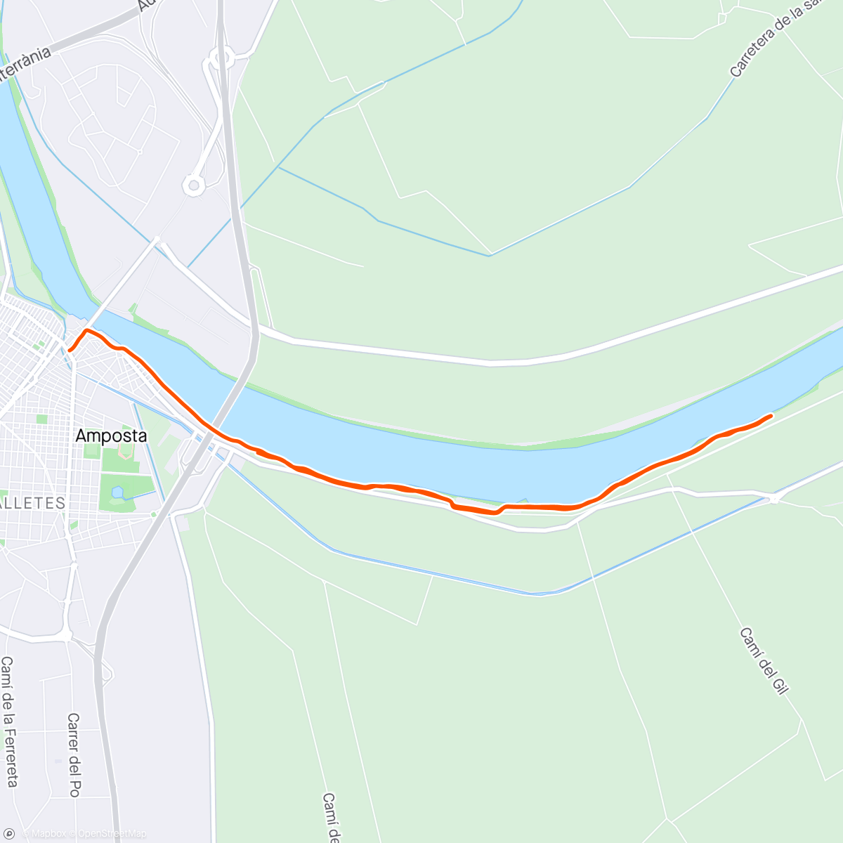 Map of the activity, FARTLEK 70% 🌬️