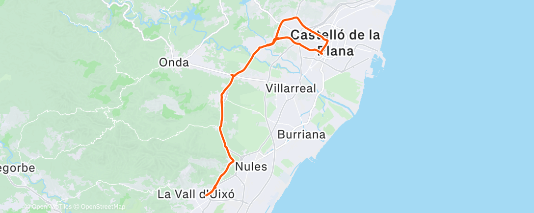 Map of the activity, CS- LA VALL D'UIXÓ 🌬️🌪️💪🏻🚴🏻‍♀️