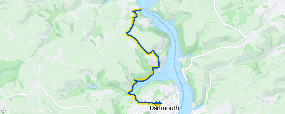 Map of the activity, Dartmouth to Dittisham