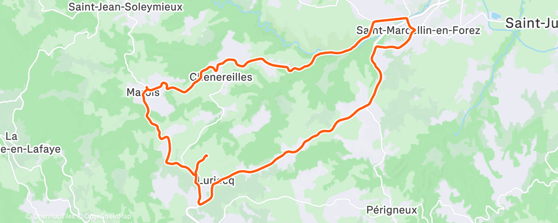 Map of the activity, Premier parcours pas trop plat